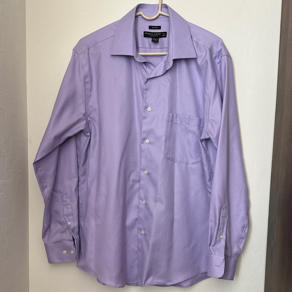Mens Lavender Dress Shirt